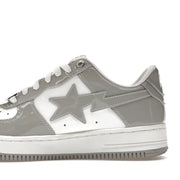 A Bathing Ape Bape Sta Patent Leather White Grey