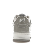 A Bathing Ape Bape Sta Patent Leather White Grey