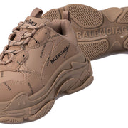 Balenciaga All Over Logo Triple S Beige