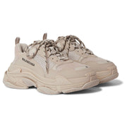 Balenciaga Triple S Beige Faux Leather