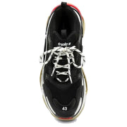 Balenciaga Triple S Black White Red