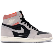Jordan 1 Retro High Neutral Grey Hyper Crimson