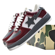 A Bathing Ape Bape Sta Nostalgic Burgundy Grey
