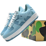 A Bathing Ape Bape Sta Blue Suede