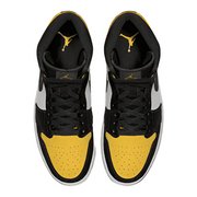 Jordan 1 Mid Yellow Toe Black