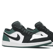Jordan 1 Low White Black Mystic Green