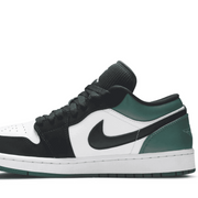 Jordan 1 Low White Black Mystic Green