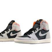 Jordan 1 Retro High Neutral Grey Hyper Crimson