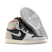 Jordan 1 Retro High Neutral Grey Hyper Crimson