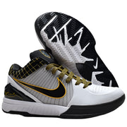 Nike Kobe 4 Protro White Black Del Sol
