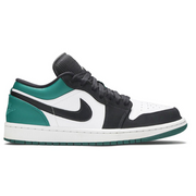 Jordan 1 Low White Black Mystic Green