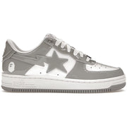 A Bathing Ape Bape Sta Patent Leather White Grey